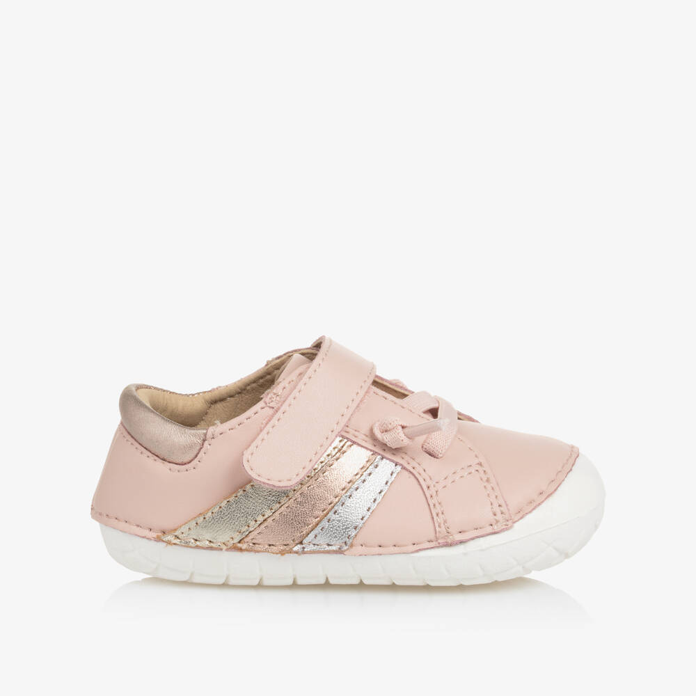 Old Soles-Girls Metallic Pink Leather Shoes | Childrensalon Outlet