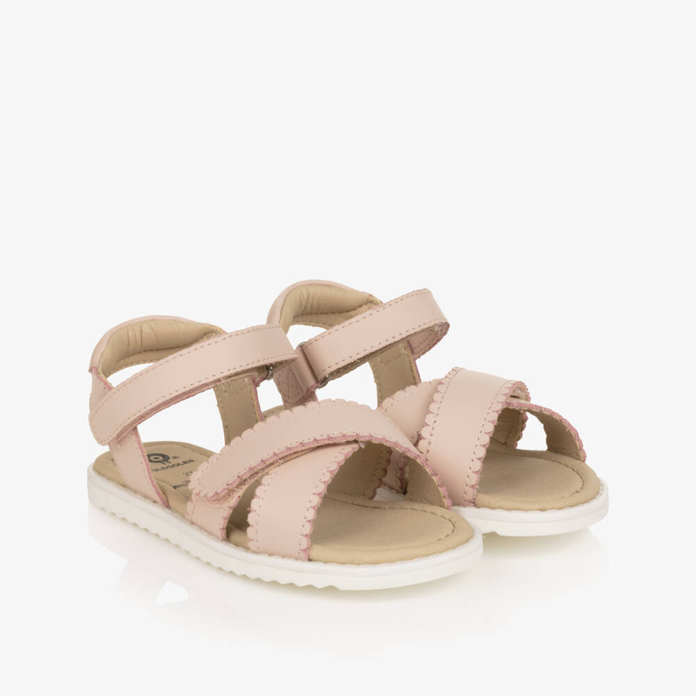 Old Soles-Girls Pale Pink Leather Sandals | Childrensalon Outlet