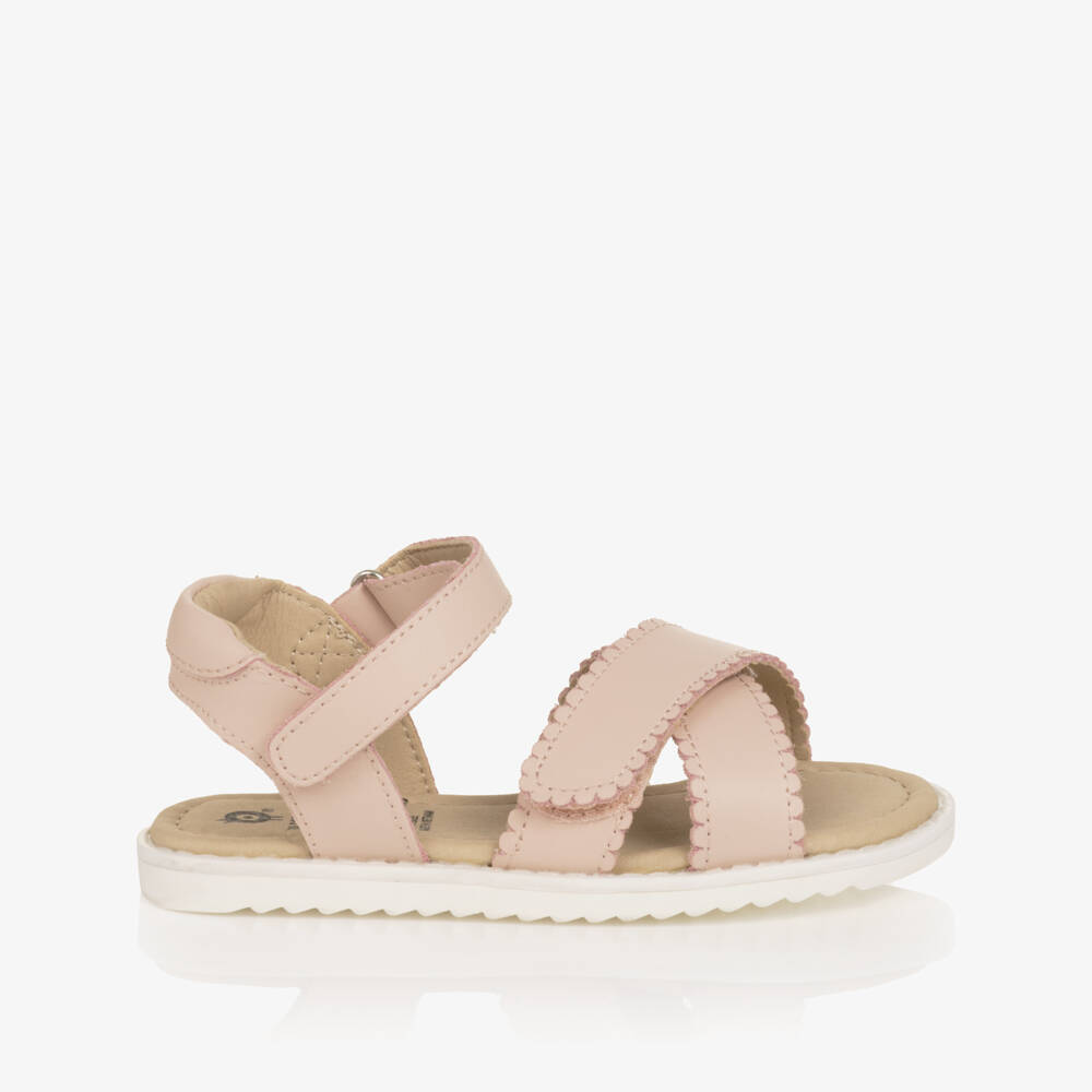 Old Soles-Girls Pale Pink Leather Sandals | Childrensalon Outlet