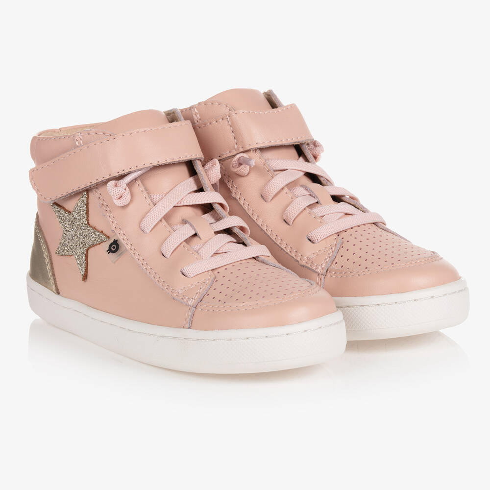 Old Soles - Girls Pink High-Top Trainers | Childrensalon