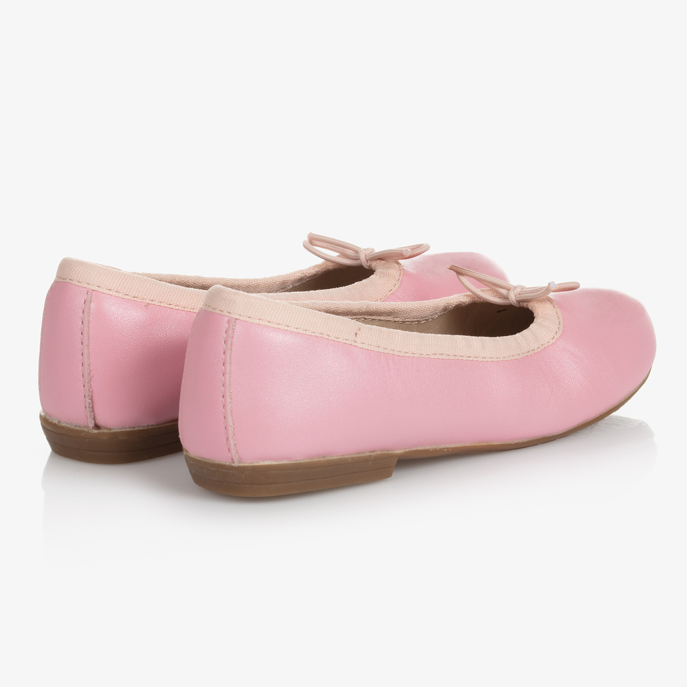 Old Soles-Girls Pink Leather Ballerinas | Childrensalon Outlet