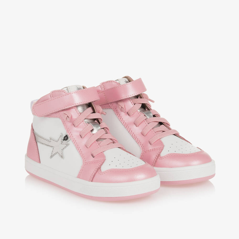 Girls pink trainers clearance