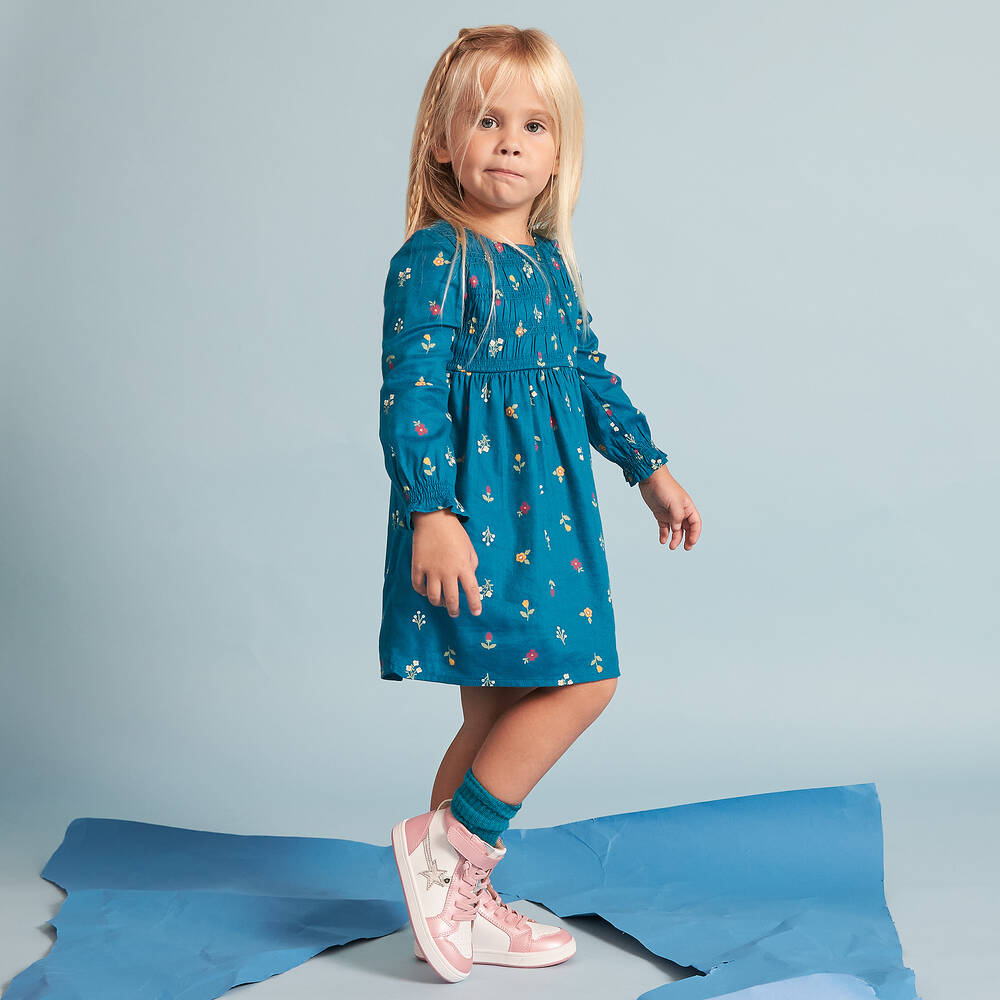 Old Soles-Girls Pink Leather High-Top Trainers | Childrensalon Outlet