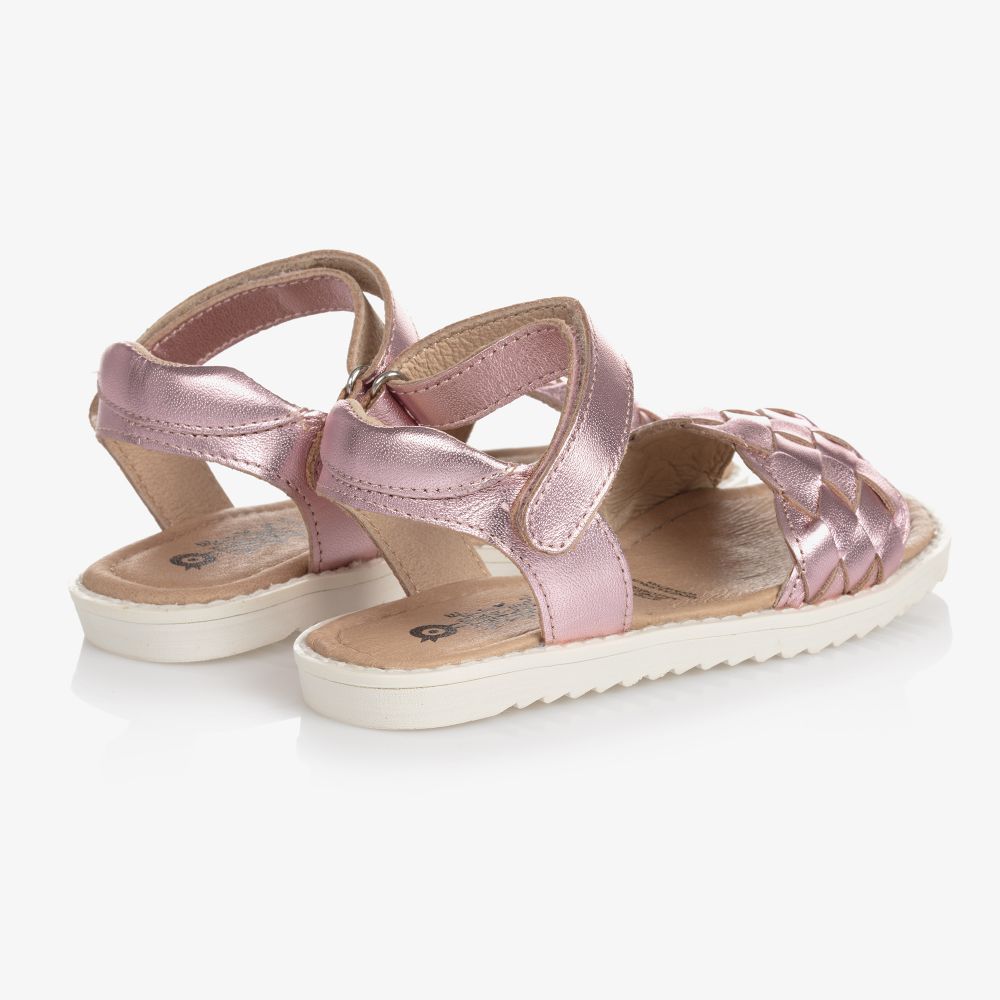 Old Soles-Girls Pink Leather Sandals | Childrensalon Outlet
