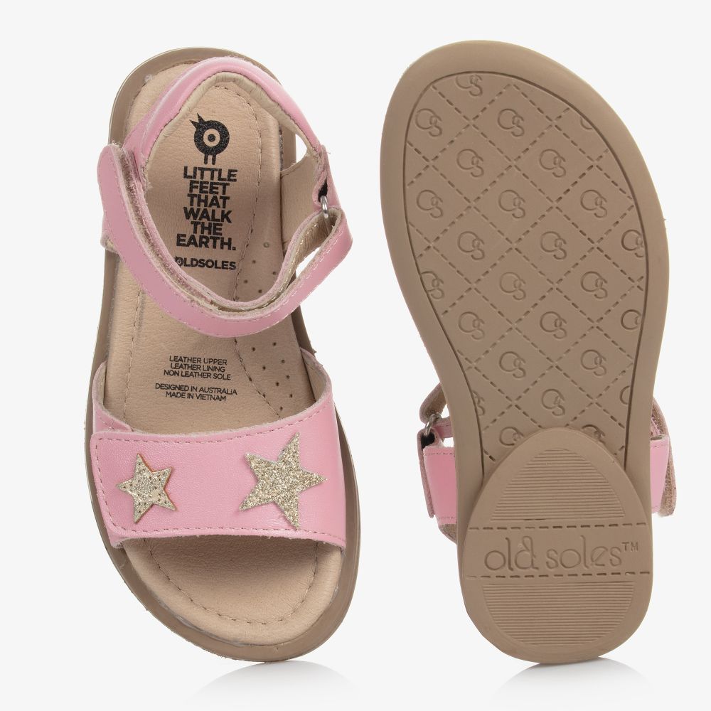 Old Soles-Girls Pink Leather Sandals | Childrensalon Outlet
