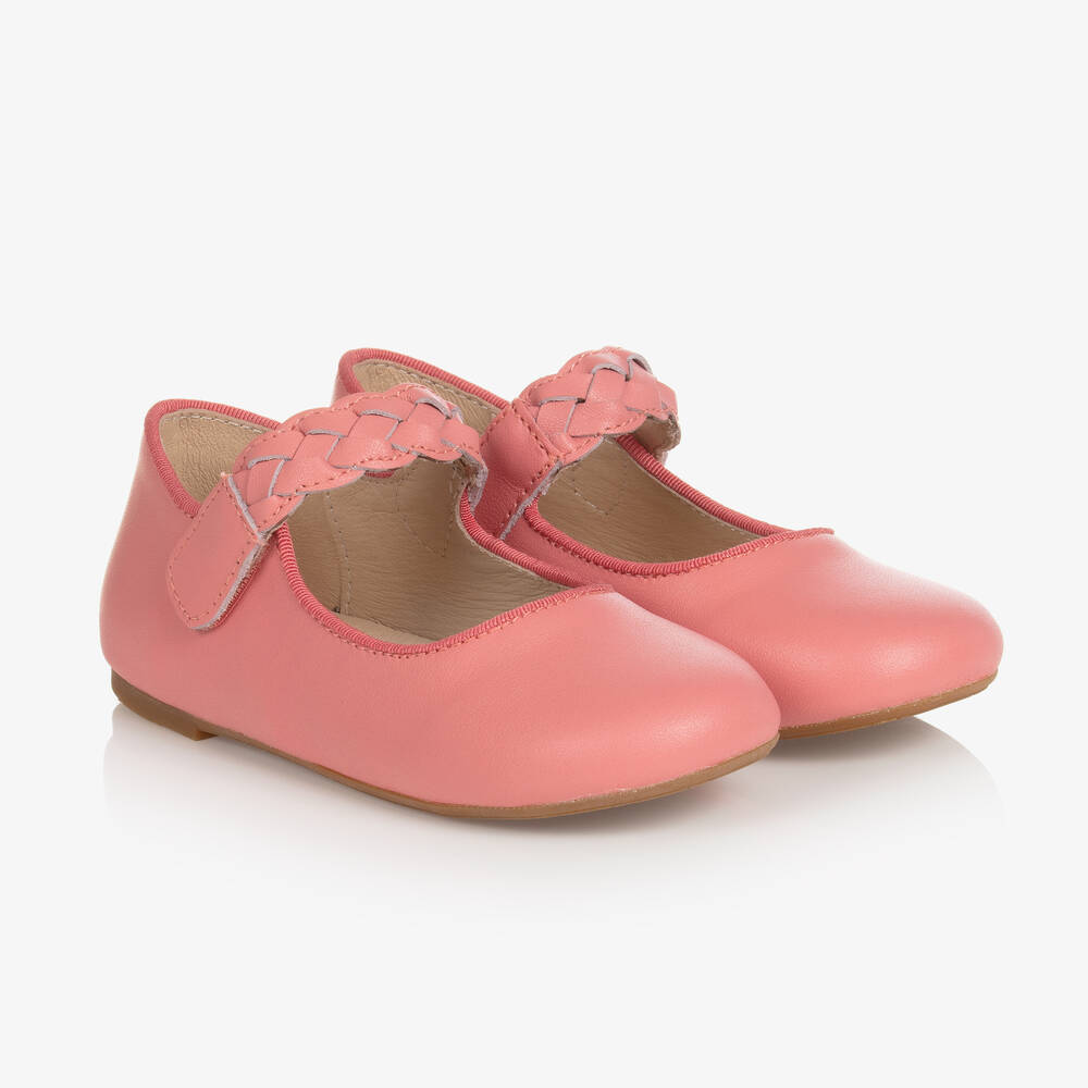 Old Soles - Chaussures roses en cuir fille | Childrensalon