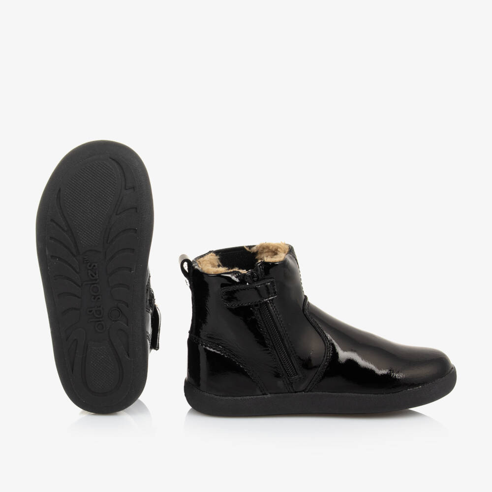 Old Soles-Черные лакированные кожаные ботинки для девочек | Childrensalon Outlet