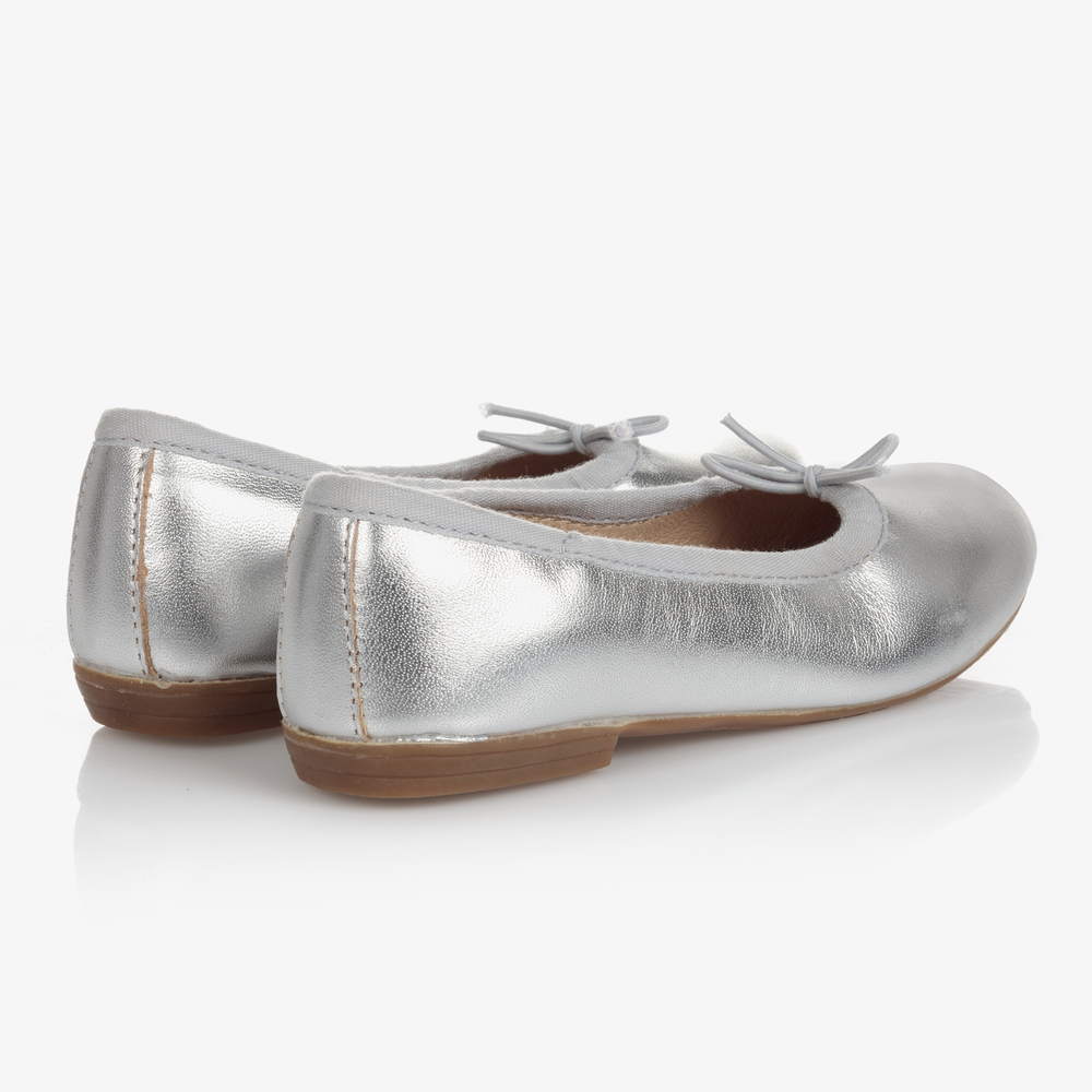 أولد سولز-باليرينا جلد لون فضّي للبنات | Childrensalon Outlet