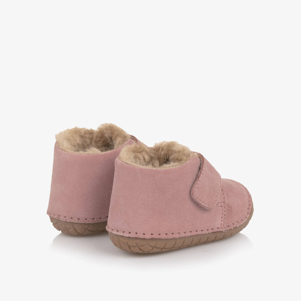 Old Soles-Girls Soft Blush Suede Walkers | Childrensalon Outlet