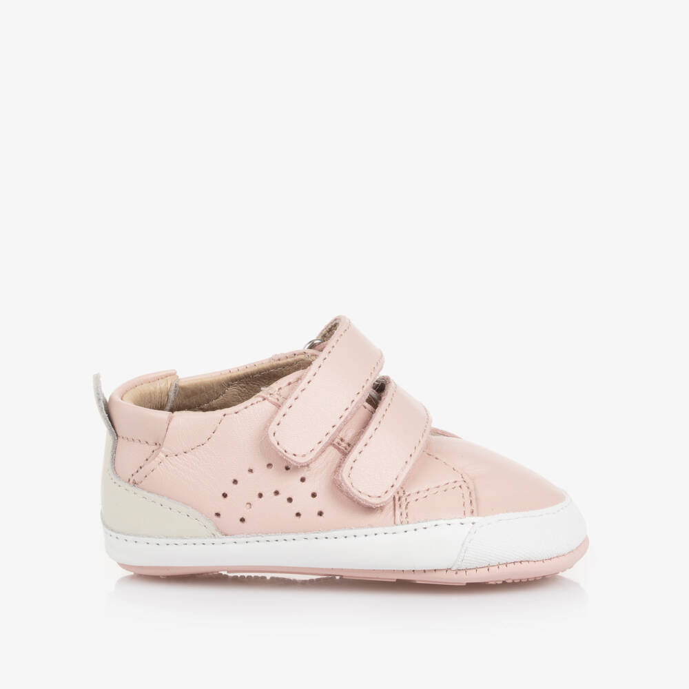 أولد سولز-حذاء رياضي لمرحلة بدء المشي جلد لون زهري للبنات | Childrensalon Outlet