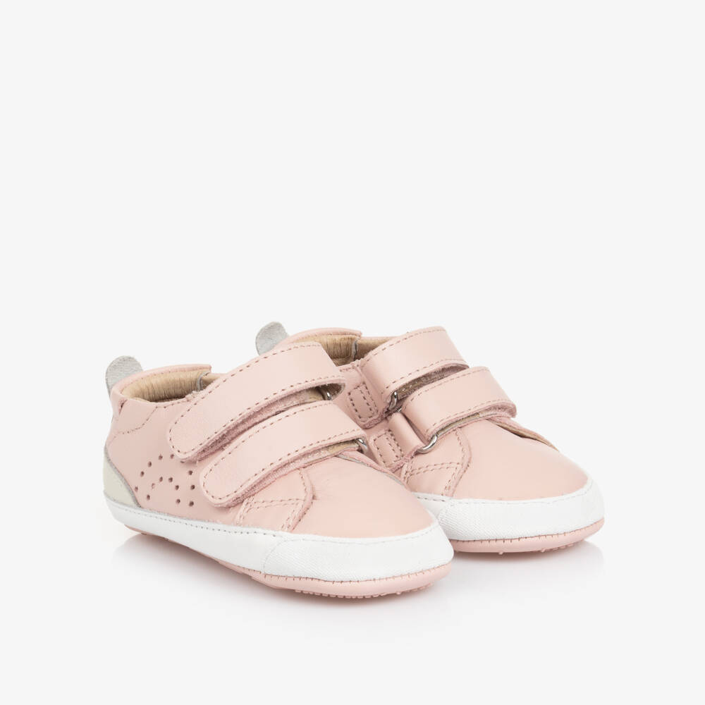 Old Soles-Girls Soft Pink Leather Walkers | Childrensalon Outlet