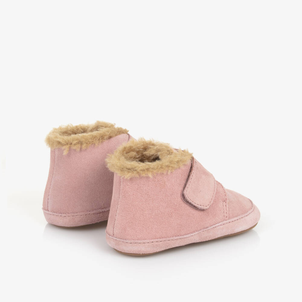 أولد سولز-حذاء لمرحلة بدء المشي جلد شامواه لون زهري | Childrensalon Outlet