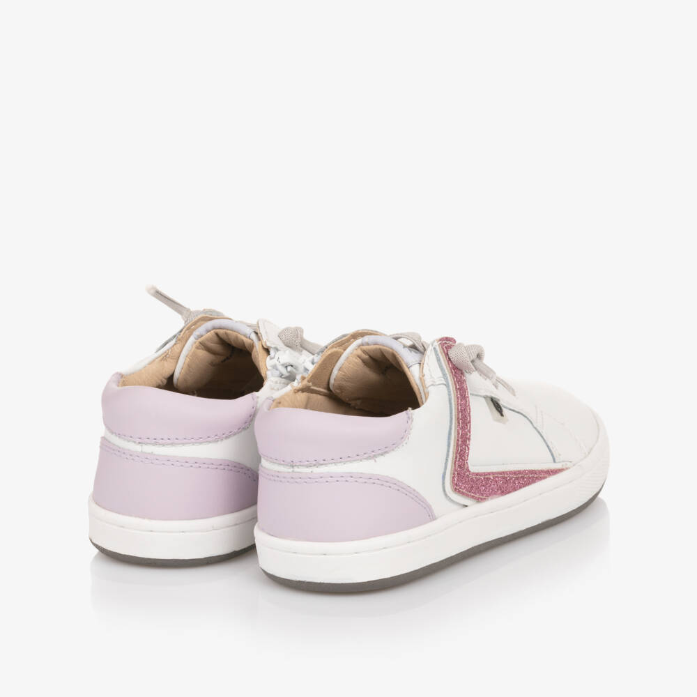 Old Soles-Girls Sparkling Ivory & Blush Sneakers | Childrensalon Outlet