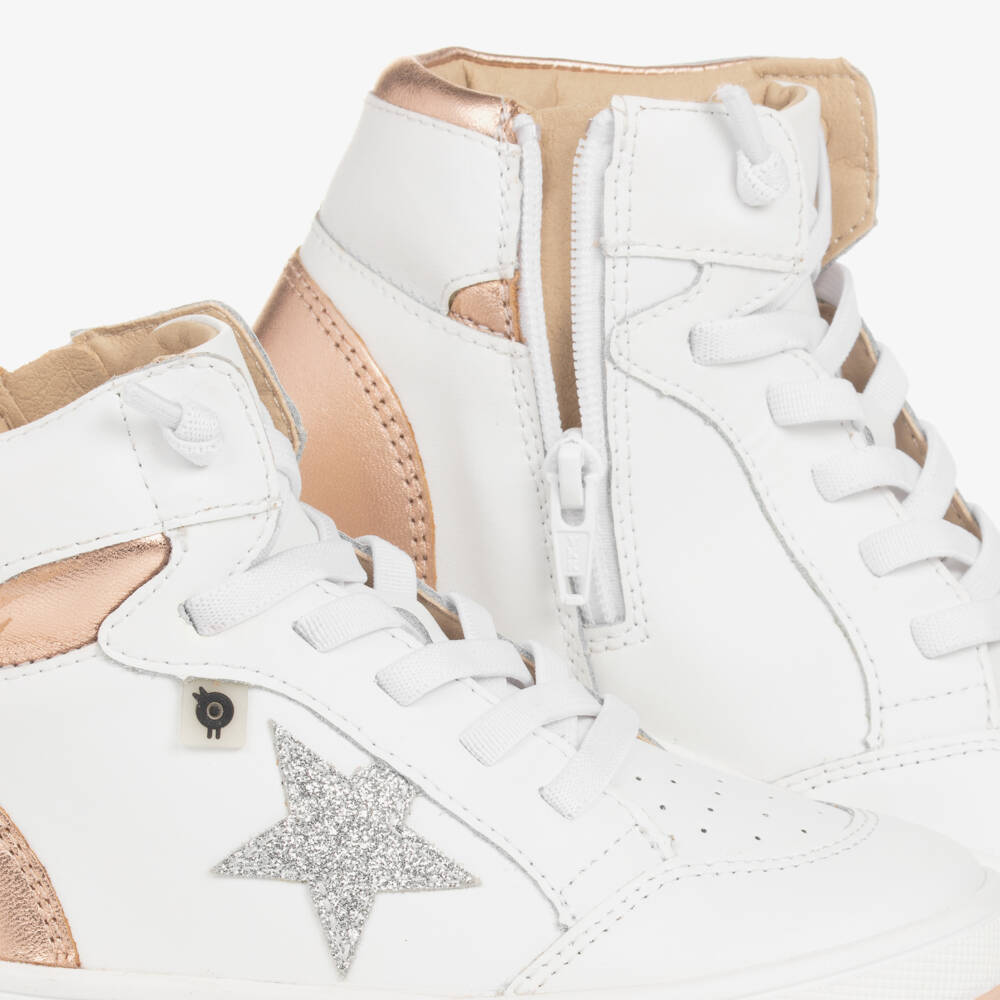 Old Soles-حذاء رياضي جلد لون أبيض للبنات | Childrensalon Outlet