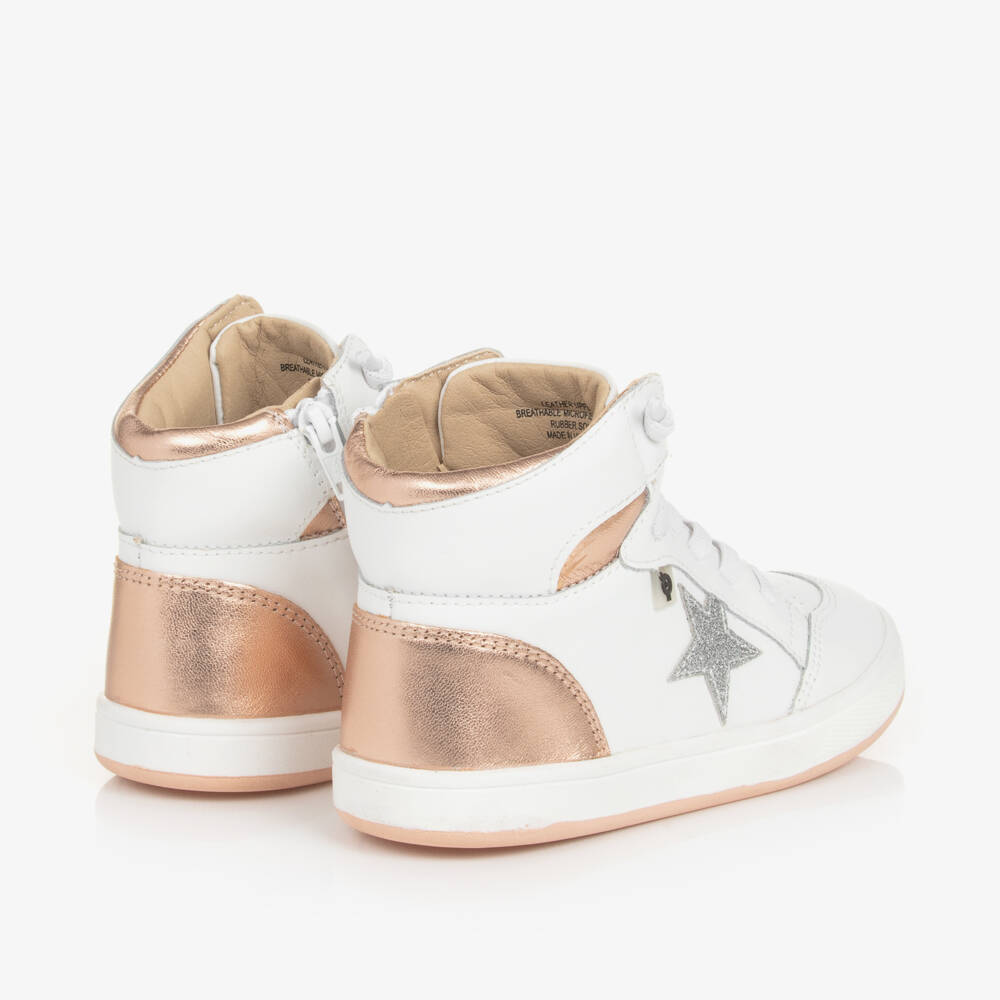 Old Soles-حذاء رياضي جلد لون أبيض للبنات | Childrensalon Outlet