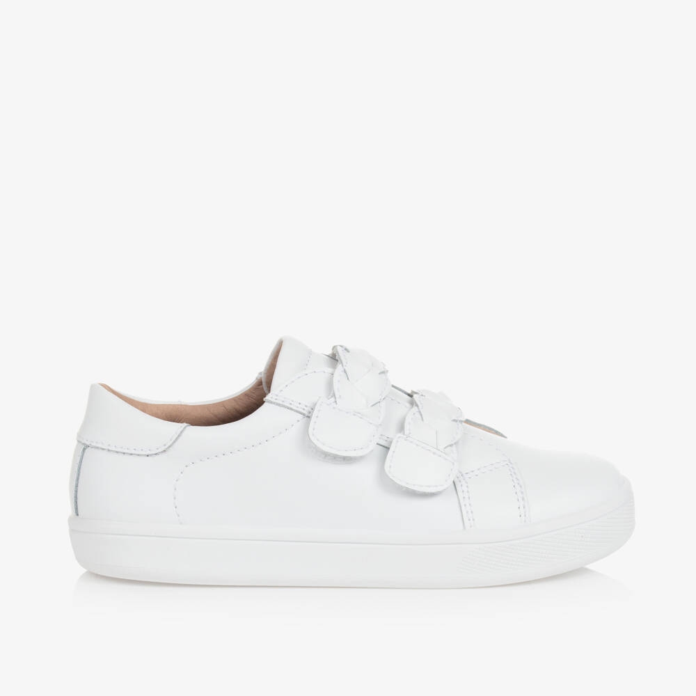 Old Soles Girls White Leather Trainers Childrensalon Outlet Old Soles Girls White Leather Trainers Childrensalon Outlet