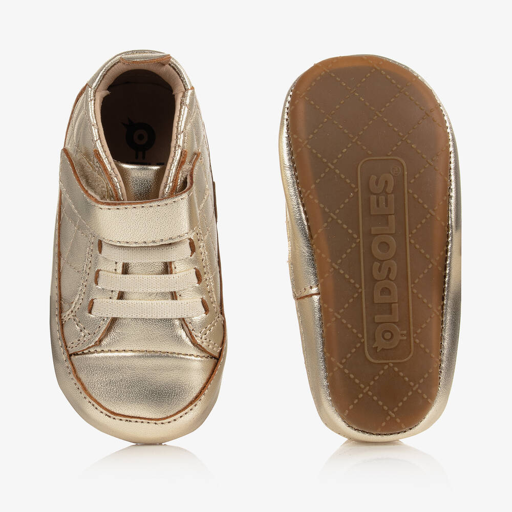 Old Soles-Золотистые пинетки для малышей | Childrensalon Outlet