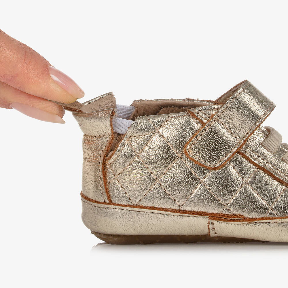 Old Soles-Золотистые пинетки для малышей | Childrensalon Outlet