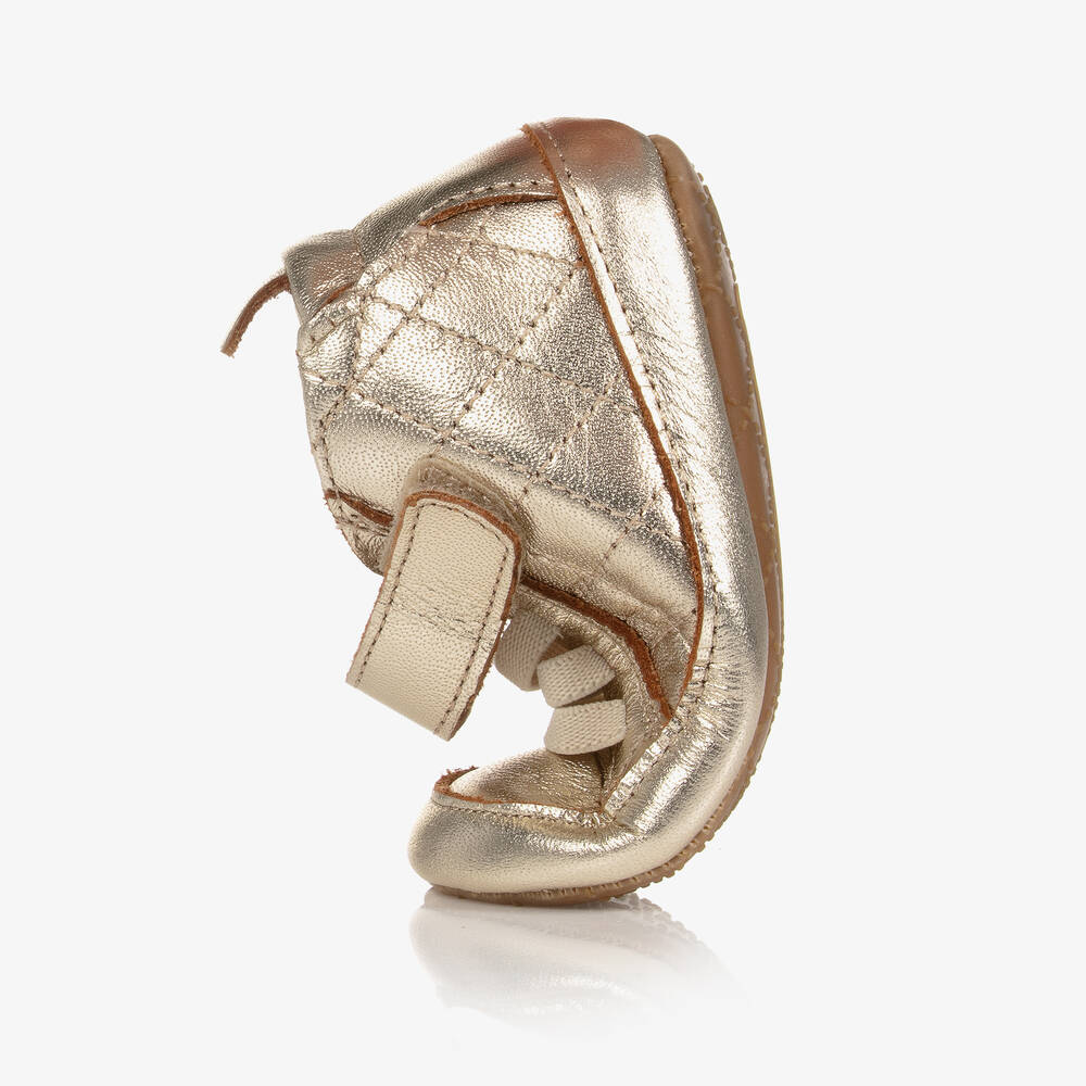 Old Soles-Золотистые пинетки для малышей | Childrensalon Outlet