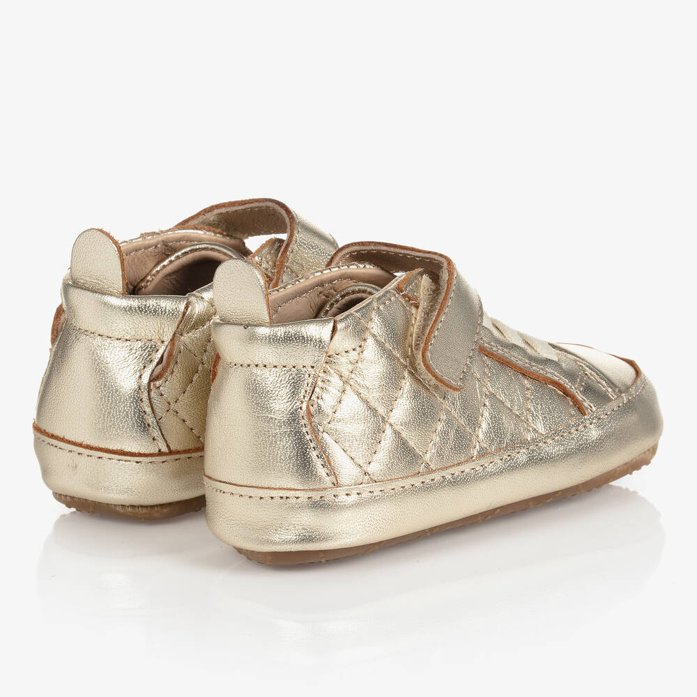 Old Soles Gold Pre Walker Baby Shoes