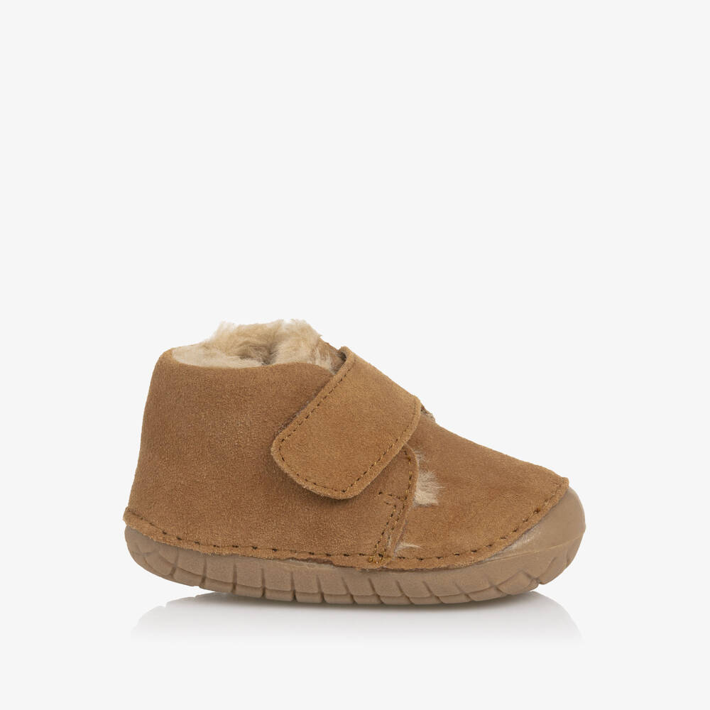 Old Soles-Junior Brown Suede Walker Shoes | Childrensalon Outlet
