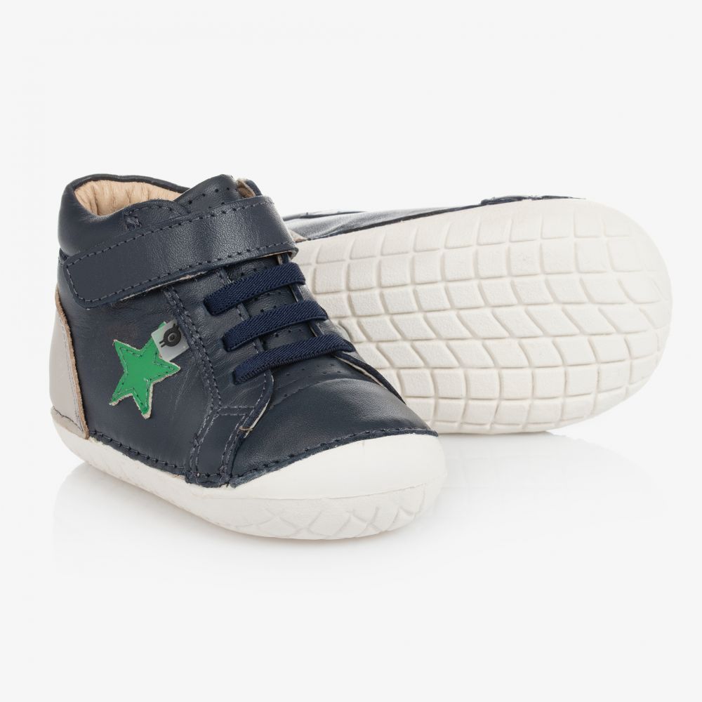 Old Soles - Leather First Walker Trainers | Childrensalon