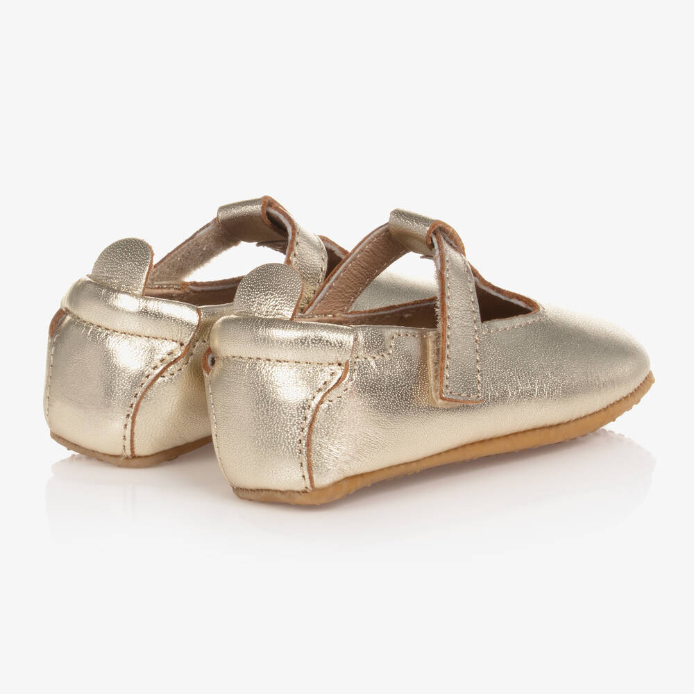 Old Soles Metallic Gold Leather Baby Shoes Childrensalon Outlet