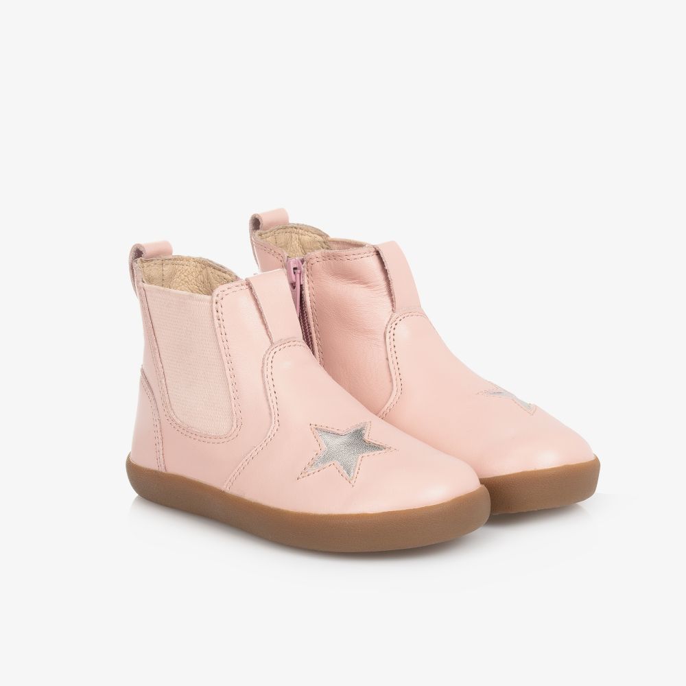 Old Soles - Pink Leather Boots | Childrensalon
