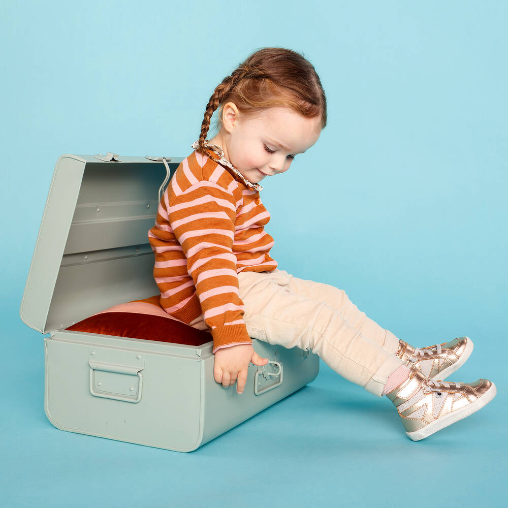 Old Soles-Rose Gold High-Top Trainers | Childrensalon Outlet