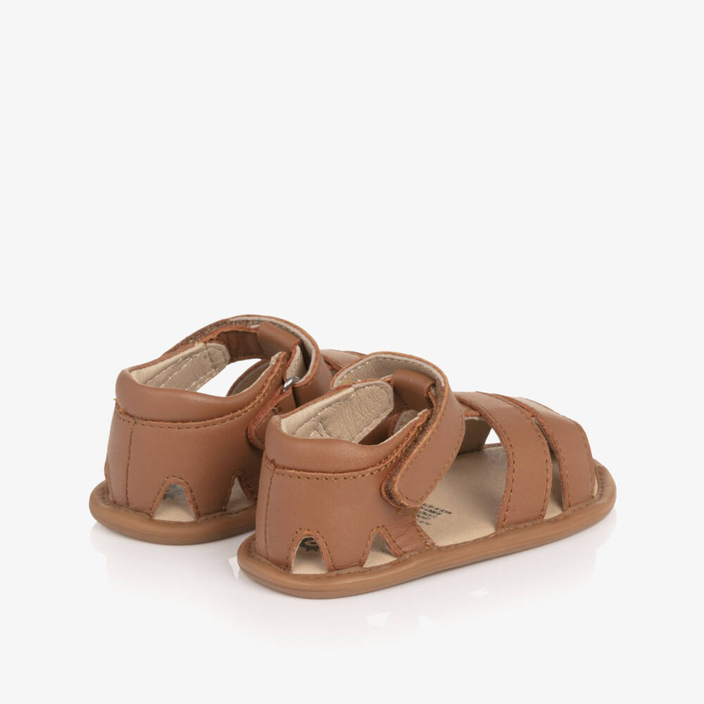 Old Soles-Tan Pre-Walk Velcro Sandals | Childrensalon Outlet