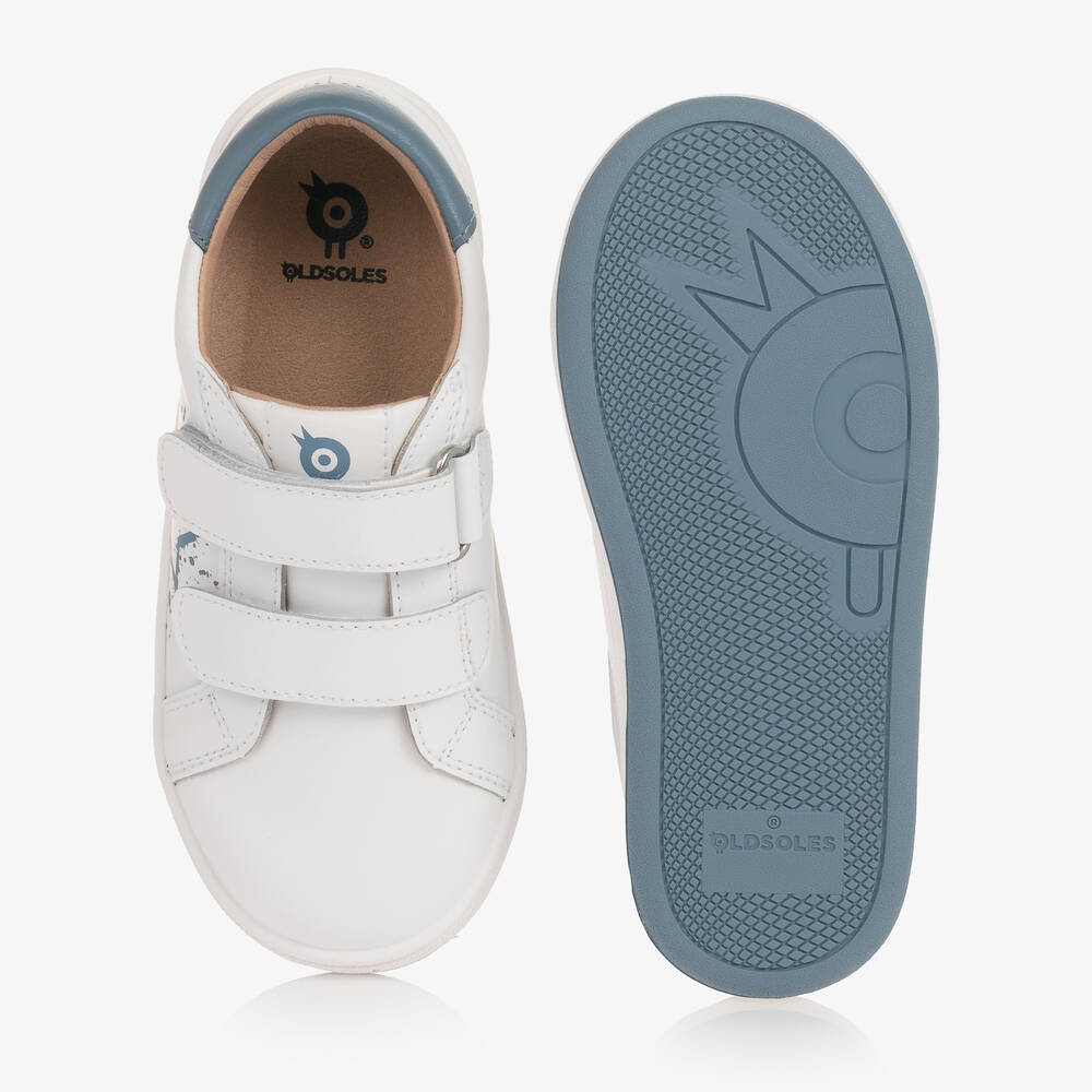Old Soles-حذاء رياضي بشريط لاصق جلد لون أبيض | Childrensalon Outlet
