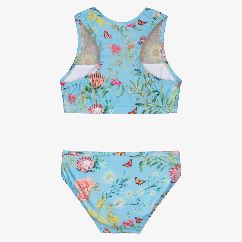 Olga Valentine-Голубое бикини для девочек (UPF50+) | Childrensalon Outlet