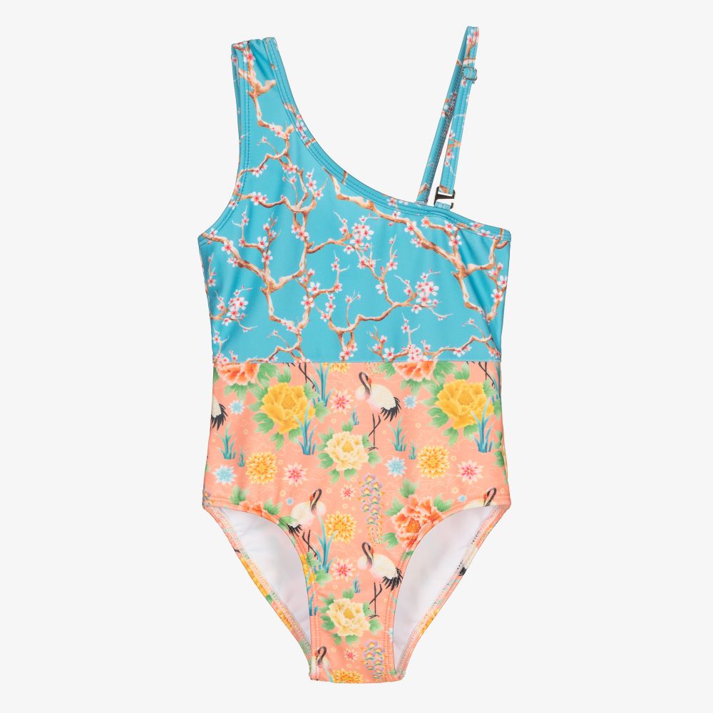 Olga Valentine - Maillot de bain bleu Fille (UPF 50+) | Childrensalon