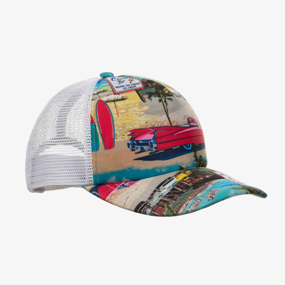 Olga Valentine - Girls Cadillac Print Cap | Childrensalon