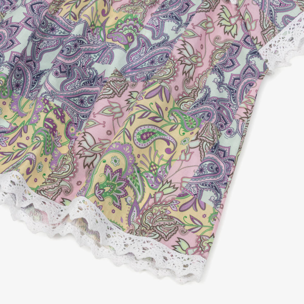 Olga Valentine-Girls Paisley Print Cotton Sundress | Childrensalon Outlet
