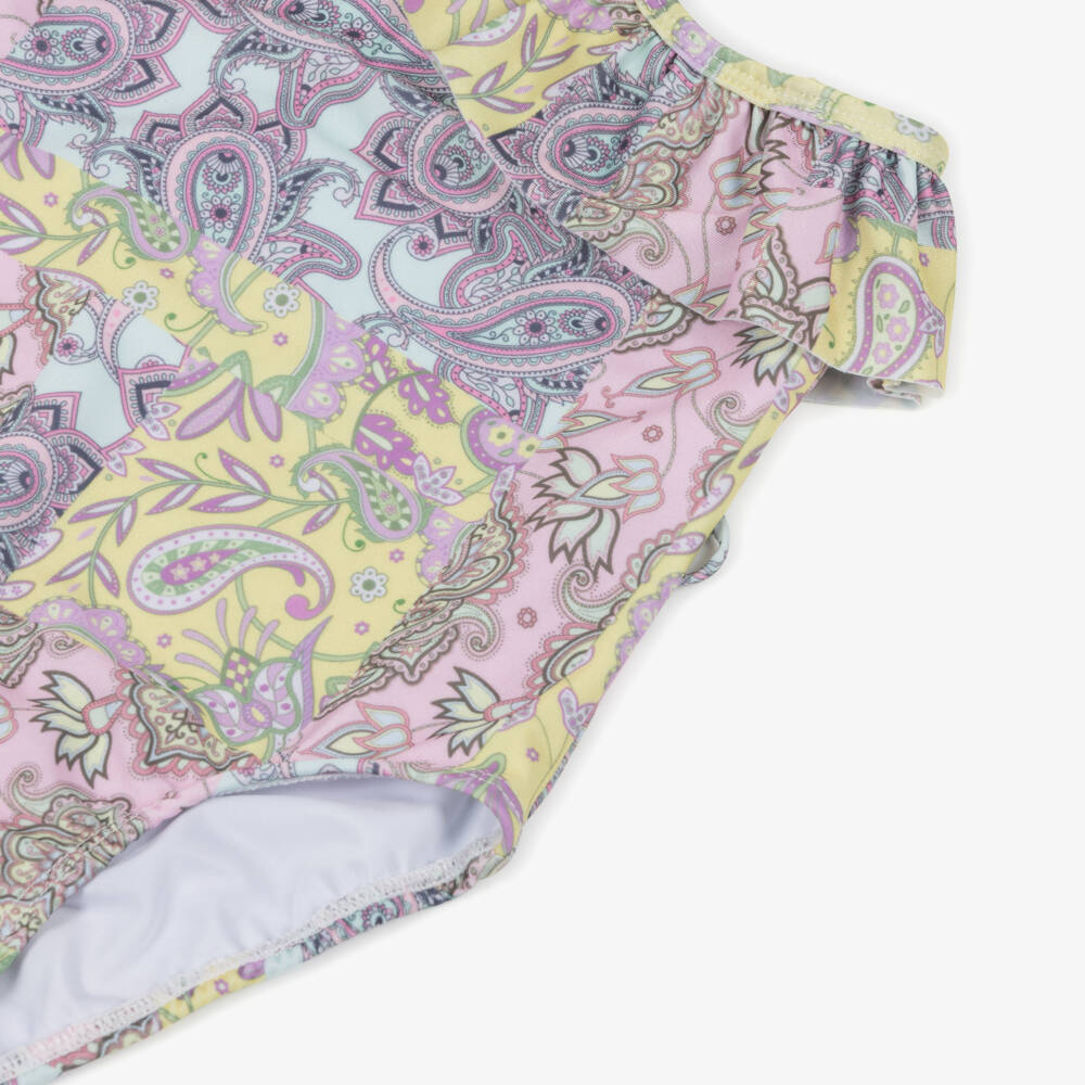 Olga Valentine-مايوه بناتي بنقشة بيزلي للحماية من الشمس | Childrensalon Outlet