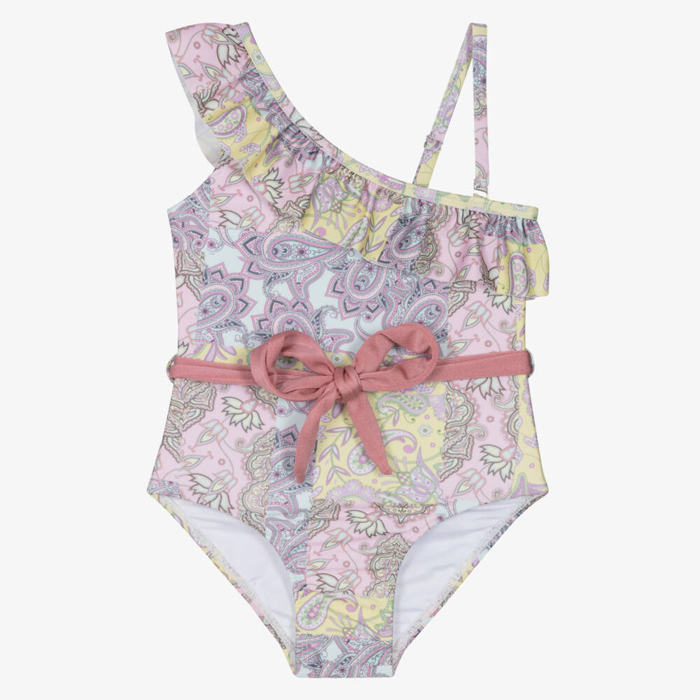 Olga Valentine-Girls Paisley Sun-Guard Swimsuit | Childrensalon Outlet
