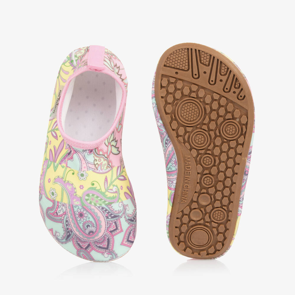 Olga Valentine-Girls Pastel Paisley Water Shoes | Childrensalon Outlet