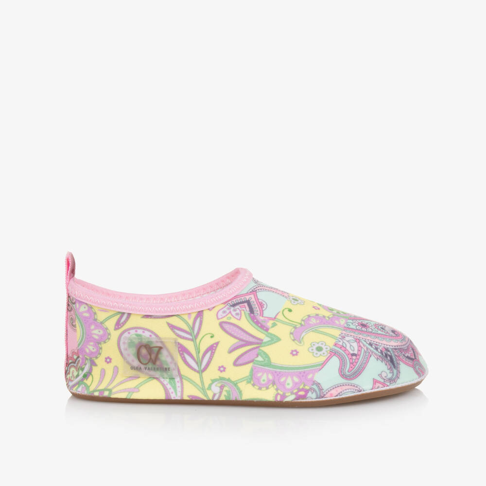 Olga Valentine-Girls Pastel Paisley Water Shoes | Childrensalon Outlet