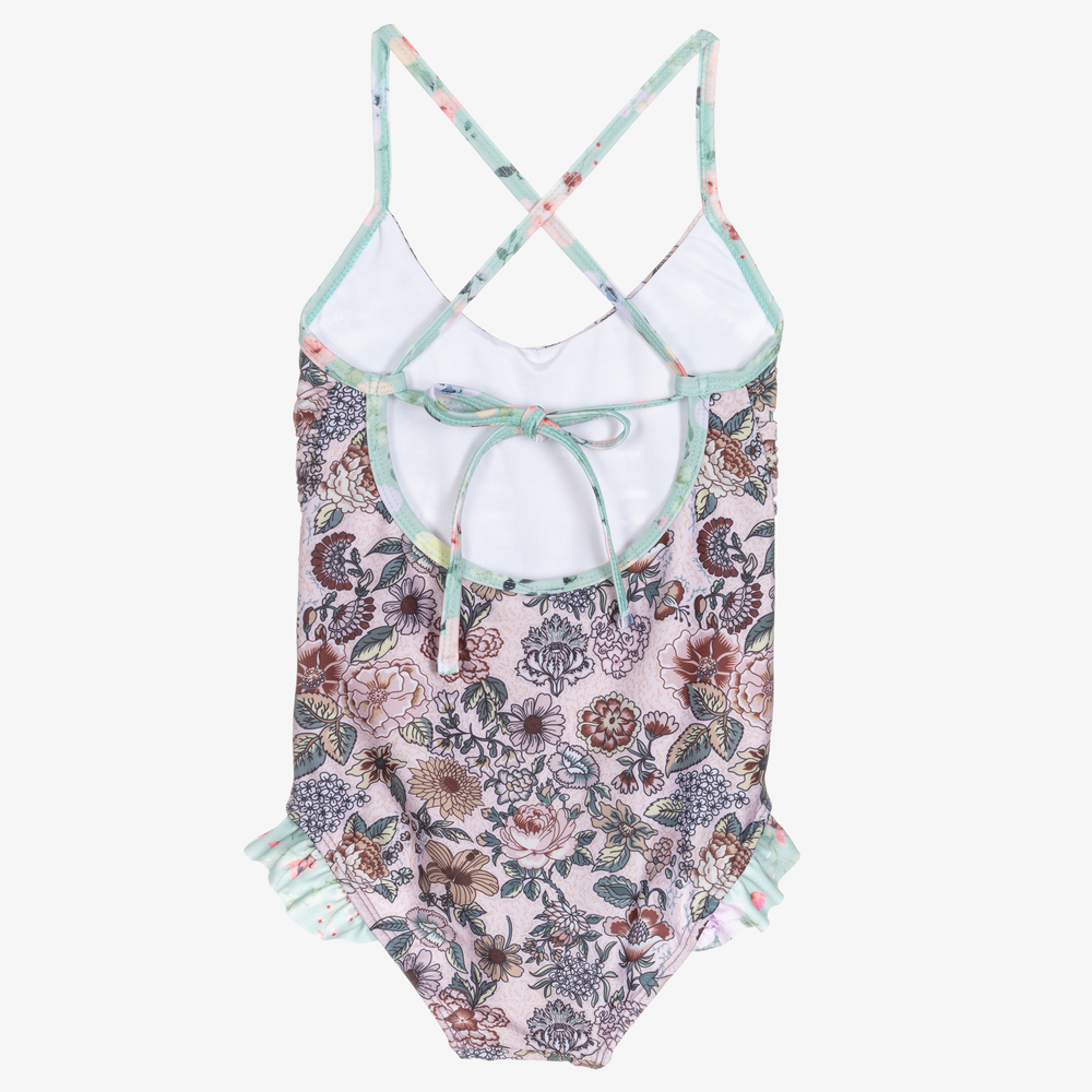 Olga Valentine-Розовый купальник для девочек (UPF50+) | Childrensalon Outlet