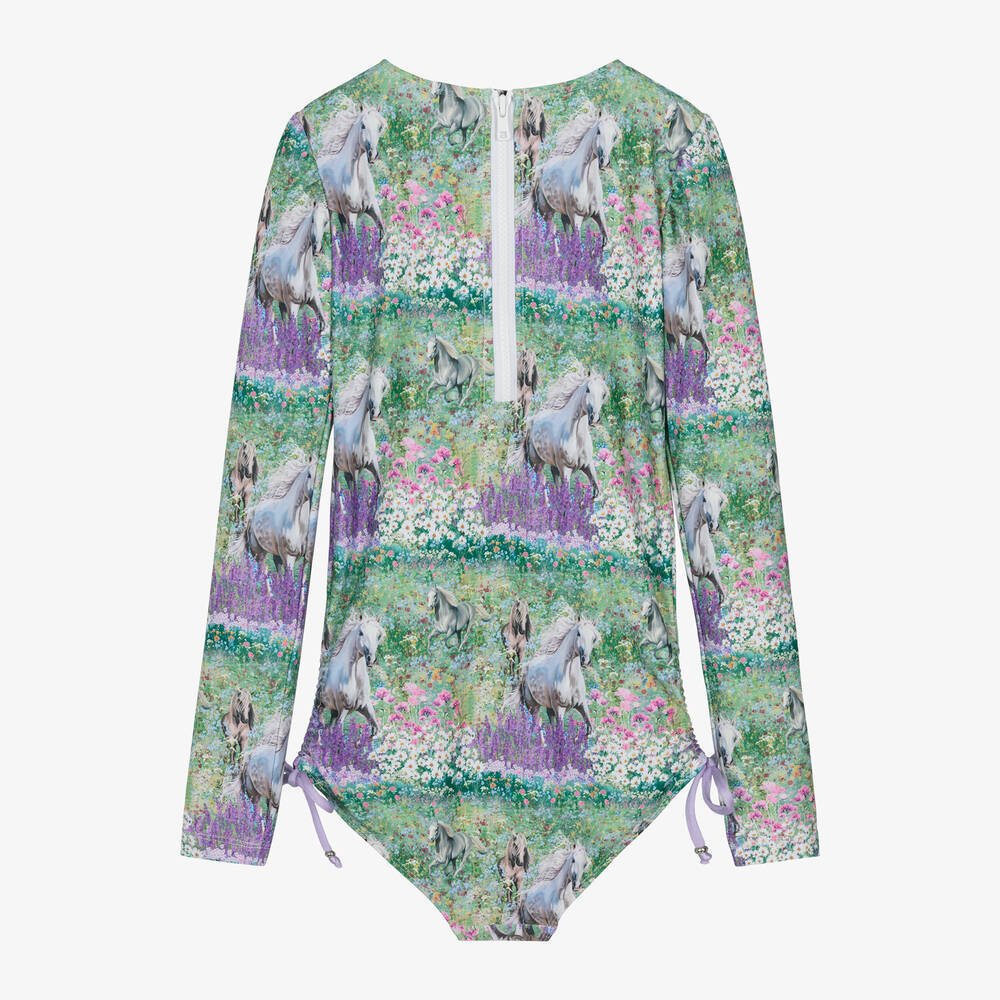 Olga Valentine-مايّو لون أخضر وبنفسجي للمراهقات (UPF50+) | Childrensalon Outlet