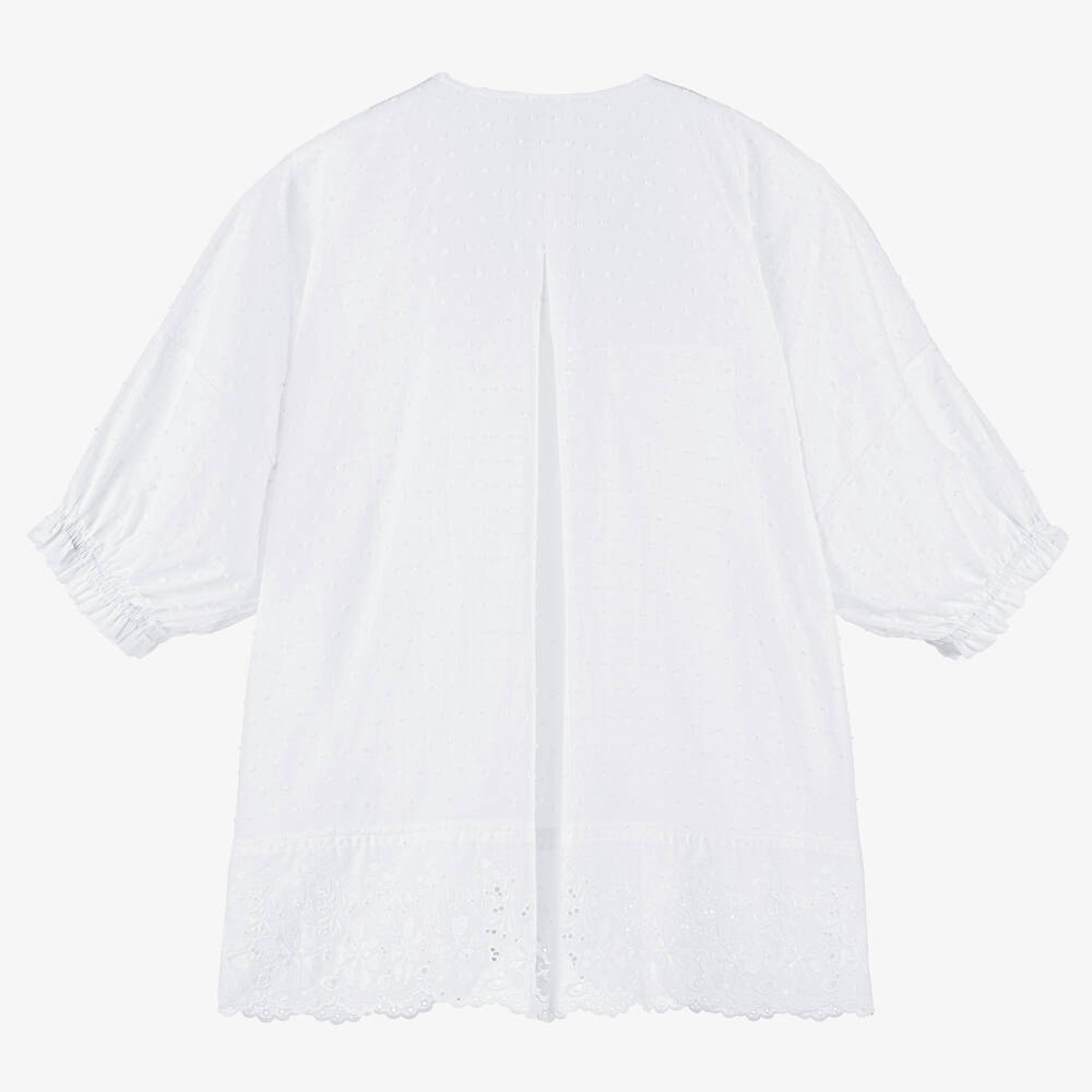 Olga Valentine-Белое кимоно из хлопка плюмети для девочек-подростков | Childrensalon Outlet