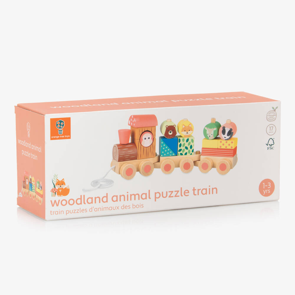 Orange Tree Toys-Boys Engaging Red Puzzle Train | Childrensalon Outlet