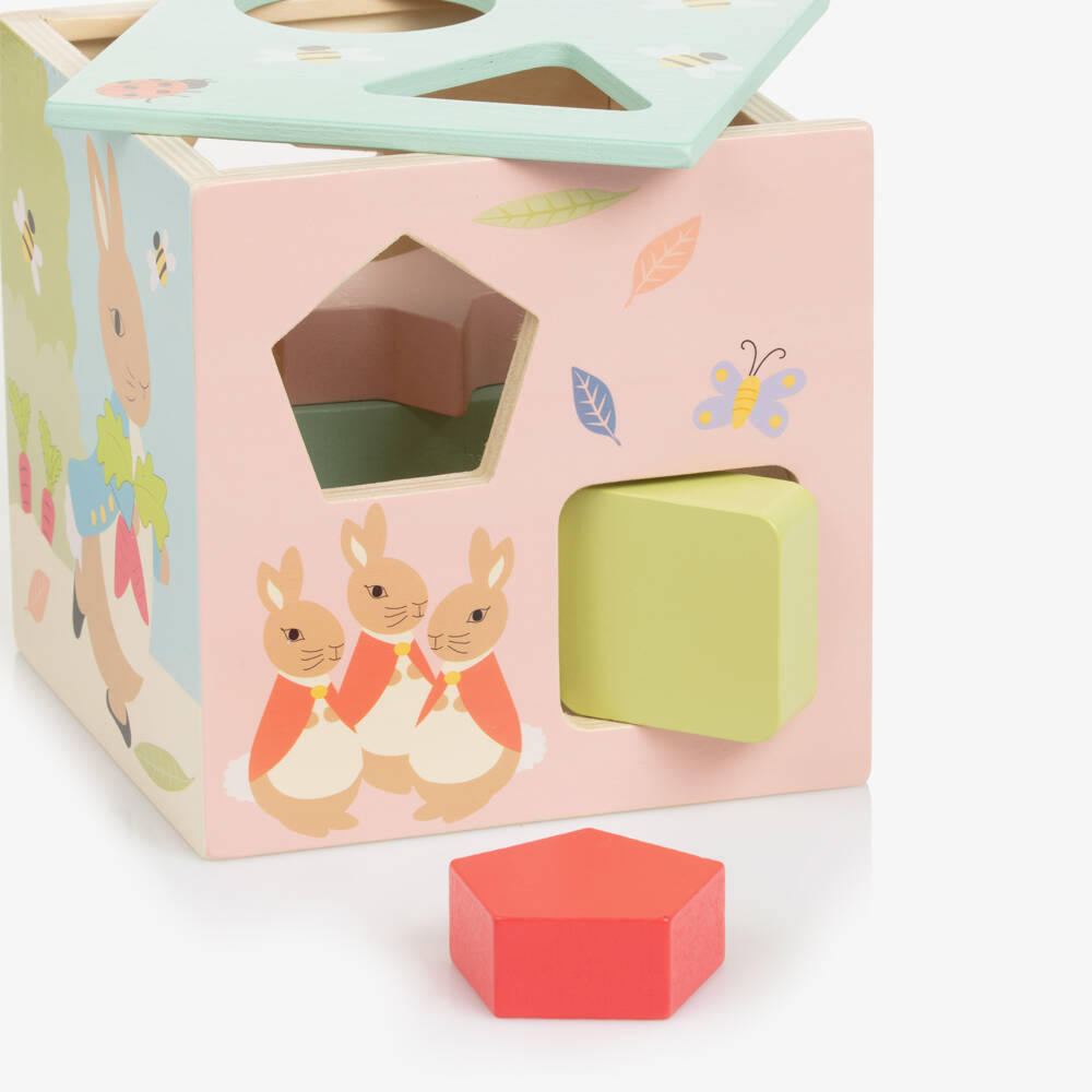 Orange Tree Toys-Boys Wooden Shape Sorter Cube | Childrensalon Outlet