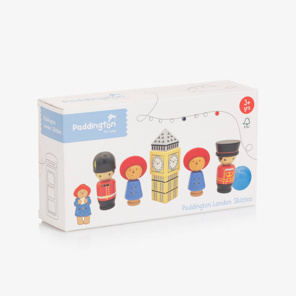 Orange Tree Toys-Paddington in London Wooden Skittles (13cm) | Childrensalon Outlet
