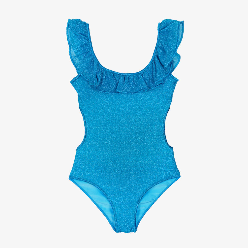 Oséree-Girls Blue Lumiére Swimsuit | Childrensalon Outlet