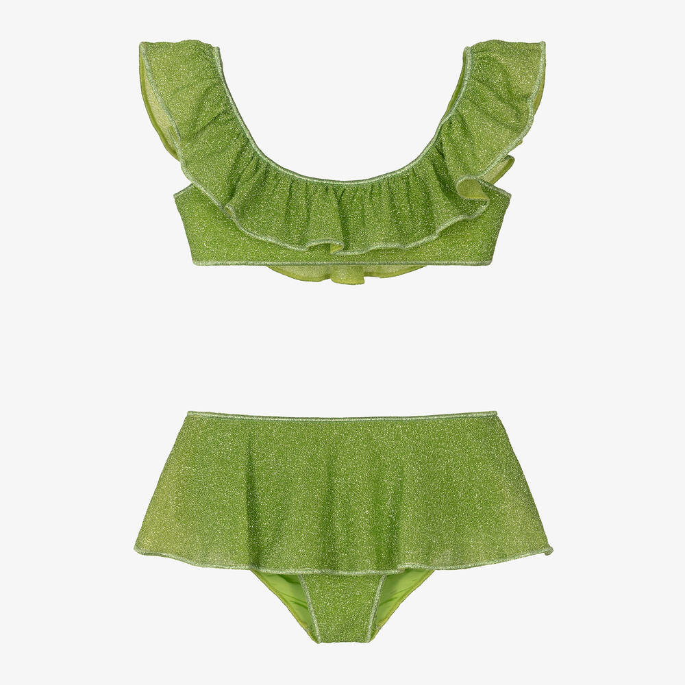 Oséree-Girls Green Lumière Bikini | Childrensalon Outlet
