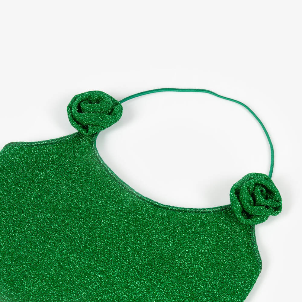 Oséree-Girls Green Lumiére Halterneck Swimsuit | Childrensalon Outlet