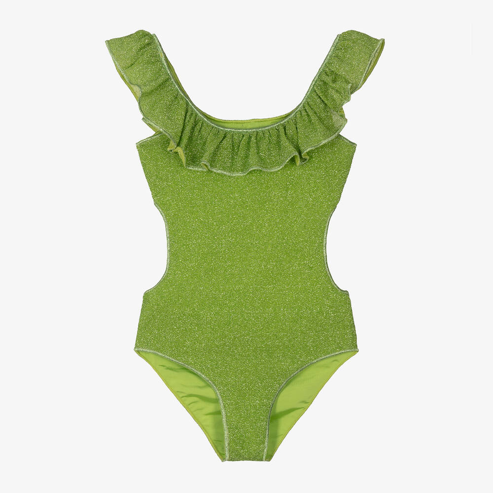 Girls Green Lumiere Swimsuit