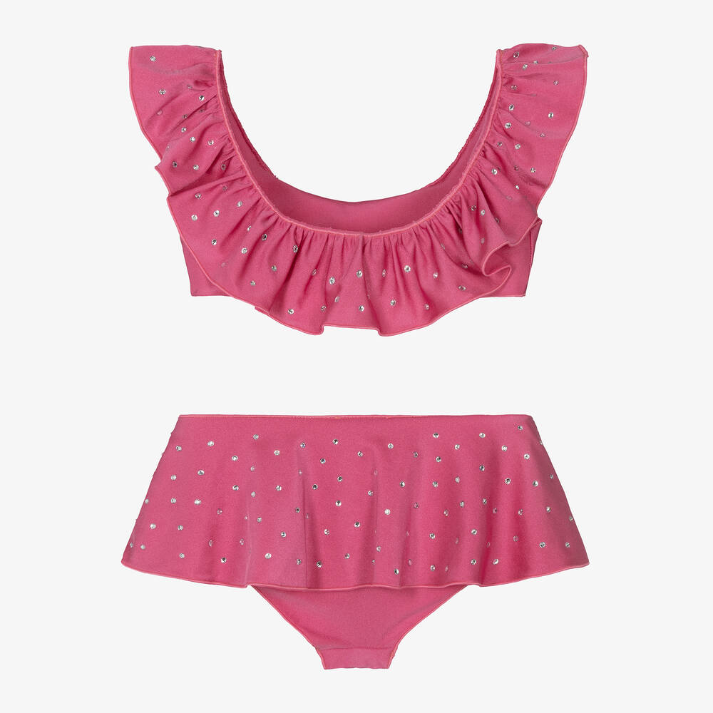 Oséree-Girls Pink Diamanté Bikini | Childrensalon Outlet